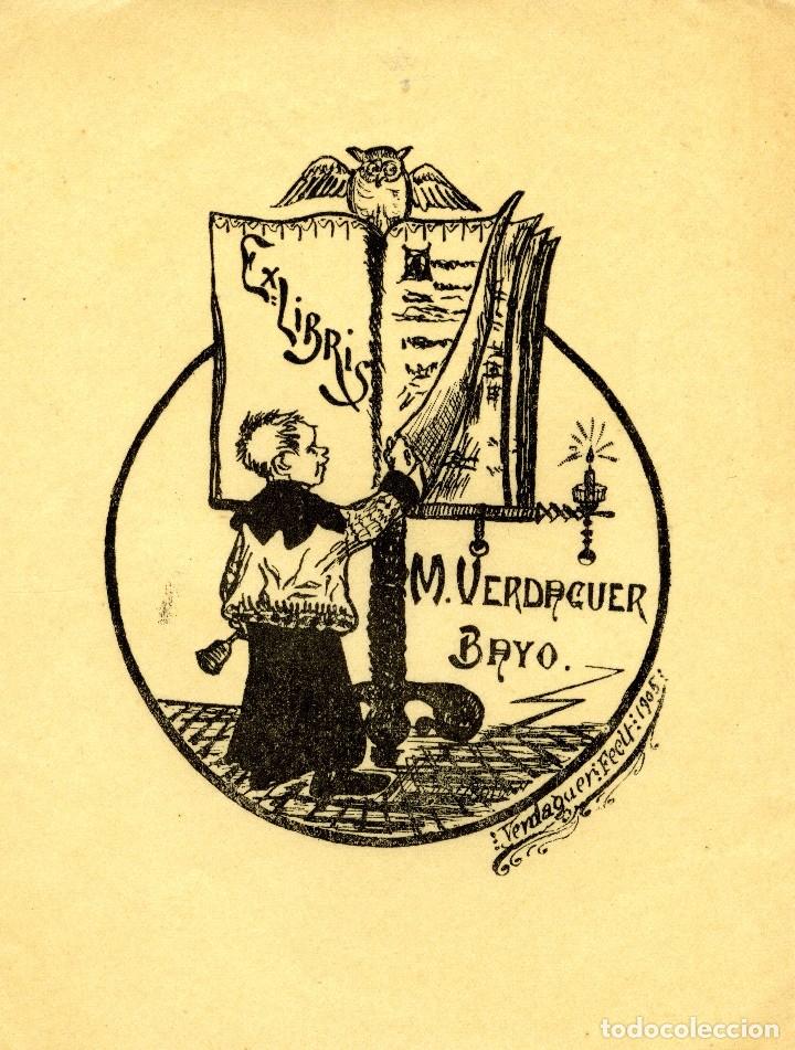 Arte: Verdaguer, E. Ex Libris M. Verdaguer Bayo - Foto 1