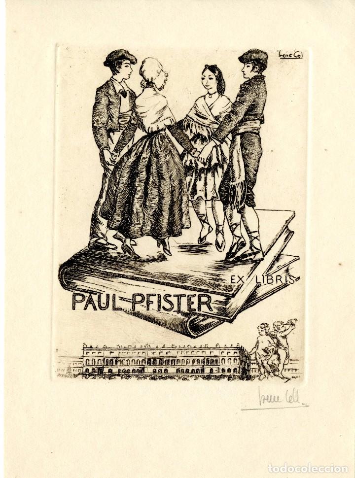 Arte: Coll, Irene. Ex Libris para Paul Pfister - Foto 1