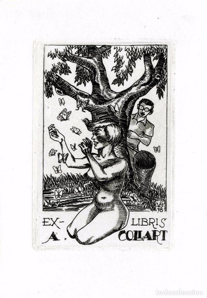 Arte: BOTELLA FERRANDIZ, JUAN ( 1925-1997). EX LIBRIS PARA A Collart - Foto 1
