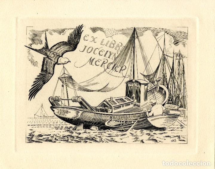 Arte: Chorro Solbes, Juan. Ex Libris Jocelyn Mercier - Foto 1