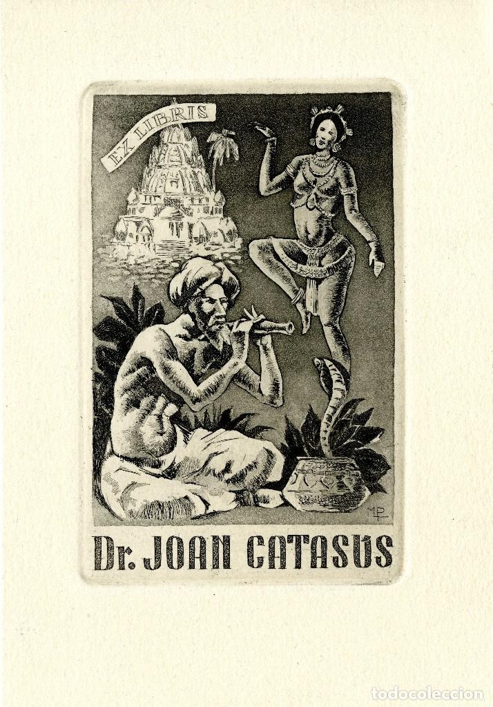 Arte: Pellejero, M. Ex Libris Dr. Joan Catas&uacute;s - Foto 1