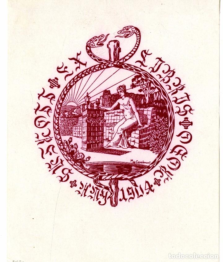 Arte: Casademunt, Modest (1881-1964). Ex Libris - Foto 1