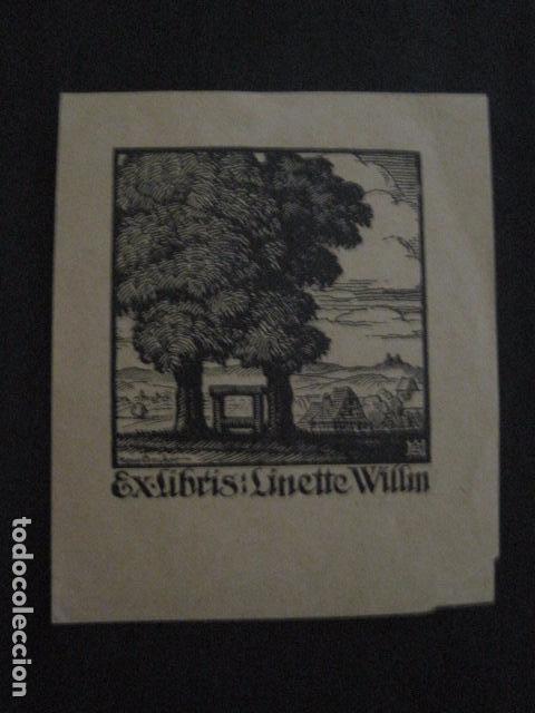 Arte: EX LIBRIS - LINETTE WILLIN - (X-1930) - Foto 1