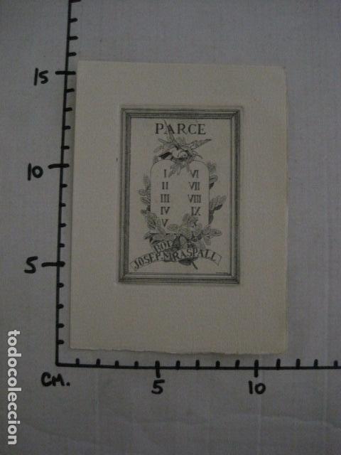 Arte: EX LIBRIS - JOSEP BOIX - M. RASPALL - (X-1945) - Foto 3