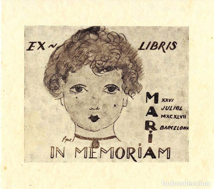 Arte: Gal&iacute; Fabra, Francisco (1880-1965). Ex Libr&iacute;s Mar&iacute;a - Foto 1