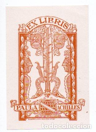 Arte: EX-LIBRIS DE PAULA ACHILLES - ALBERTO LIMA - Foto 1