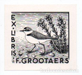 Arte: EX-LIBRIS DE F. GROOTAERS - Foto 1