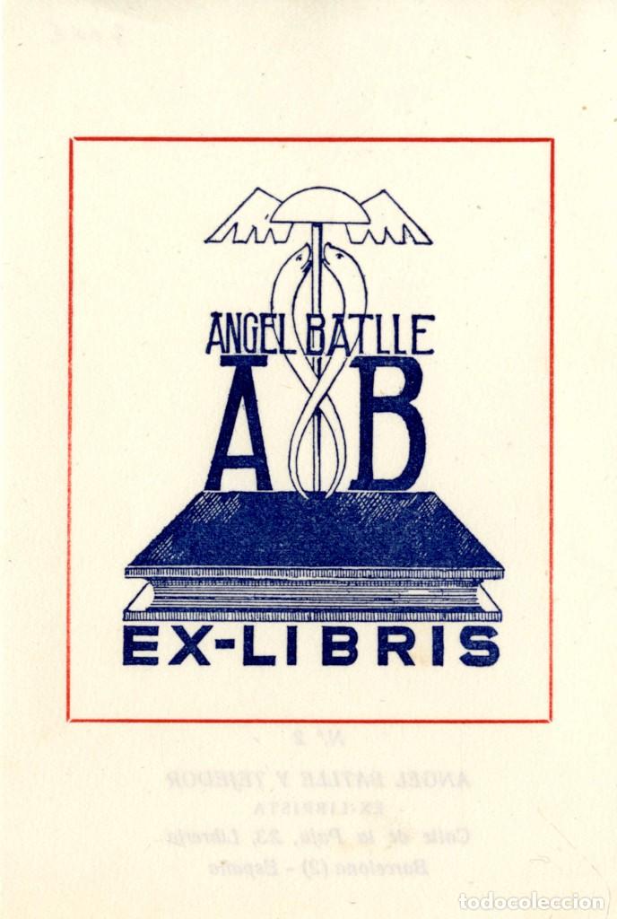 Arte: Ex Libris para Angel Batlle - Foto 1