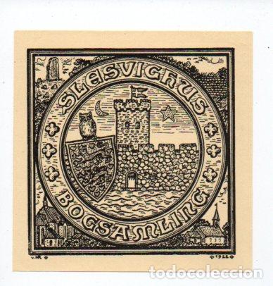 Arte: EX-LIBRIS DE SLESVIGHUS BOGSAMLING - AUTOR HOLSTEIN RATHIOU (?) - Foto 1