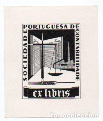 Arte: EX-LIBRIS DE SOCIEDADE PORTUGUESA DE CONTABILIDADE - Foto 1
