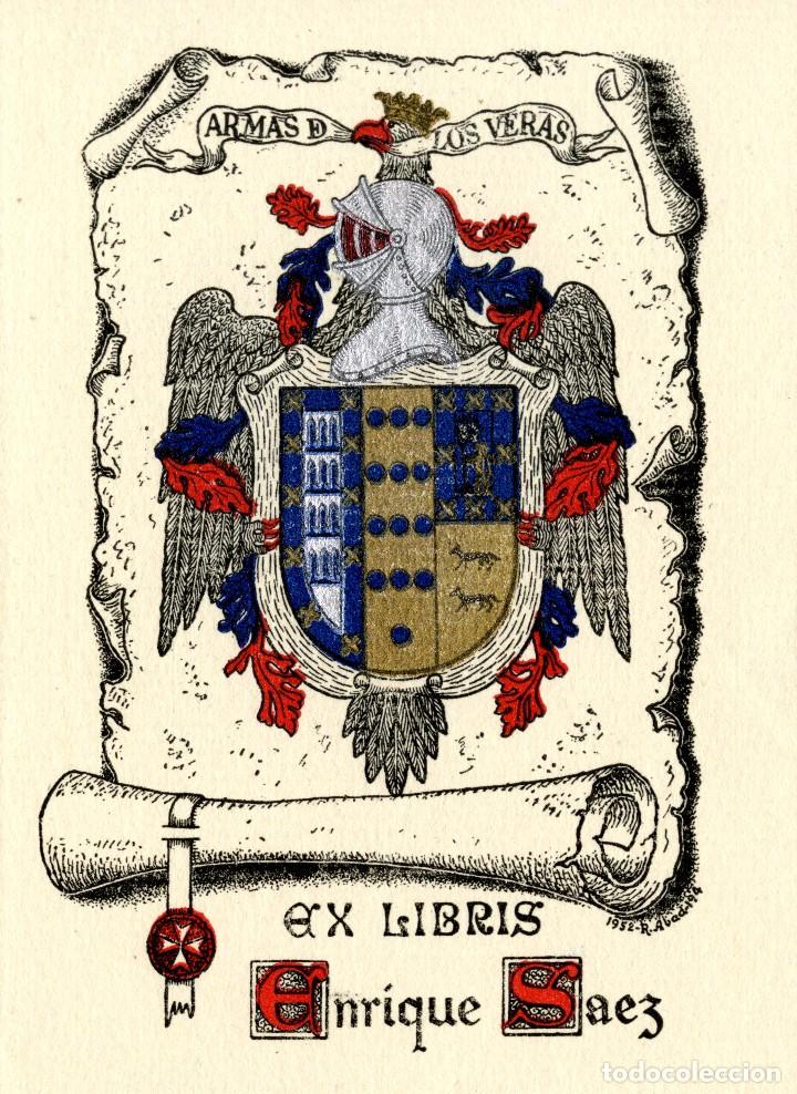 Arte: Ricardo Abad. Ex Libris para Enrique S&aacute;ez - Foto 1
