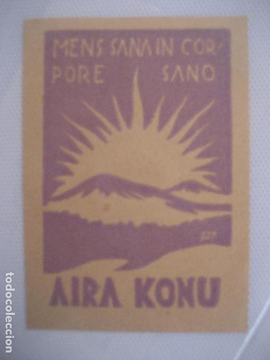 Arte: Ex-Libris. Aira Konu. 8.5 x 6 cms - Foto 1