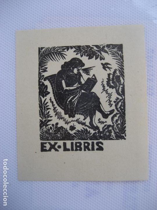 Arte: Ex-Libris. Sin identificar. 7 x 6 cms. - Foto 1