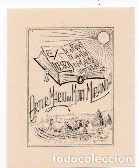 Arte: EX-LIBRIS DE ARTUR M&Aacute;RIO DA MOTA MIRANDA - Foto 1