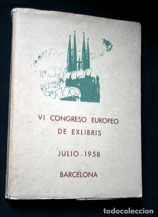 Arte: VI CONGRESO EUROPEO DE EXLIBRIS - JULIO 1958 - BARCELONA - 30 EXLIBRIS - DEDICATORIA BARTOMEU TRIAS - Foto 1 - 119756935