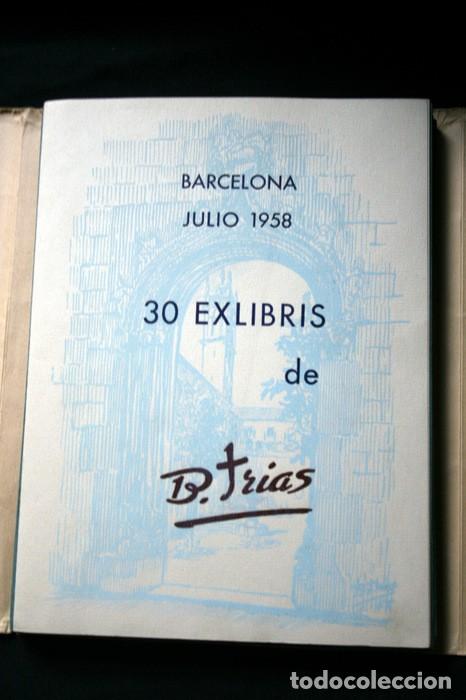 Arte: VI CONGRESO EUROPEO DE EXLIBRIS - JULIO 1958 - BARCELONA - 30 EXLIBRIS - DEDICATORIA BARTOMEU TRIAS - Foto 5 - 119756935