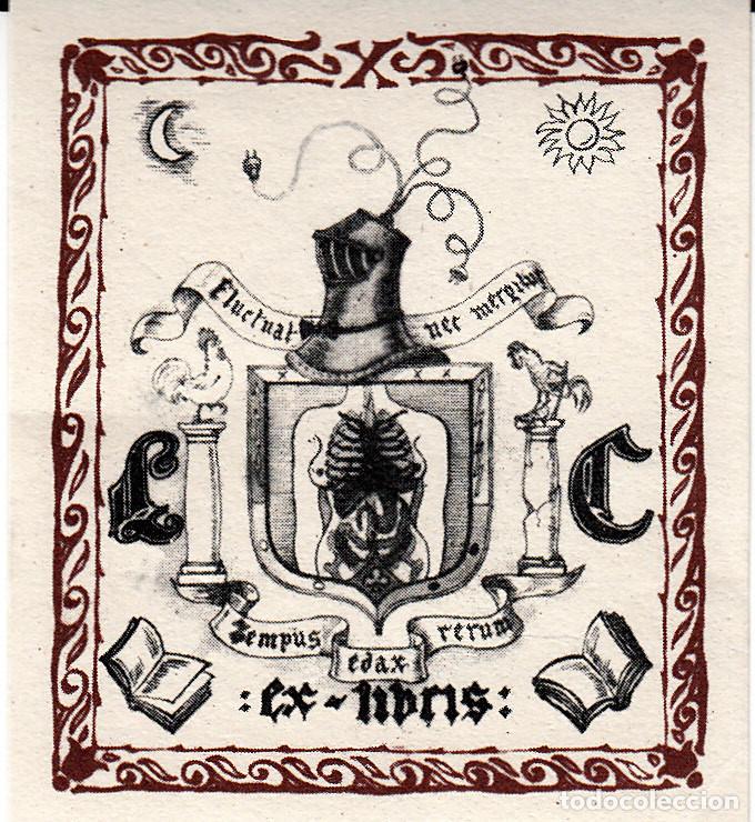 Arte: EXLIBRIS    5,50 x 6,50 cms. - Foto 1
