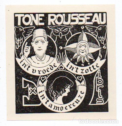 Arte: EX-LIBRIS DE TONE ROUSSEAU - AUTOR TONE ROUSSEAU - Foto 1