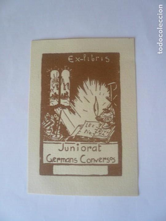 Arte: Ex-libris Juniorat Germans Conversos - Foto 1