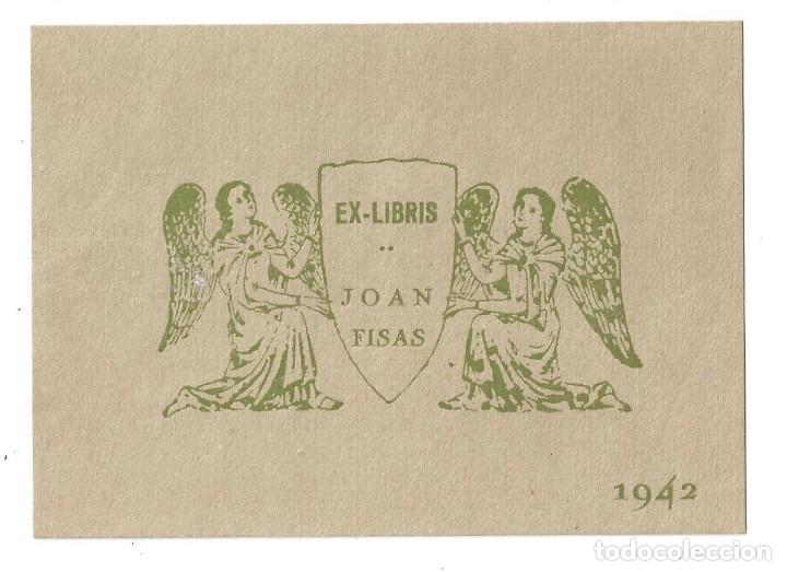 Arte: EX- LIBRIS.- JOAN FISAS- 1942 - Foto 1