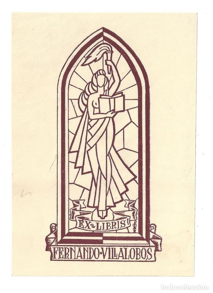 Arte: EX- LIBRIS.- FERNANDO VILLALOBOS - Foto 1