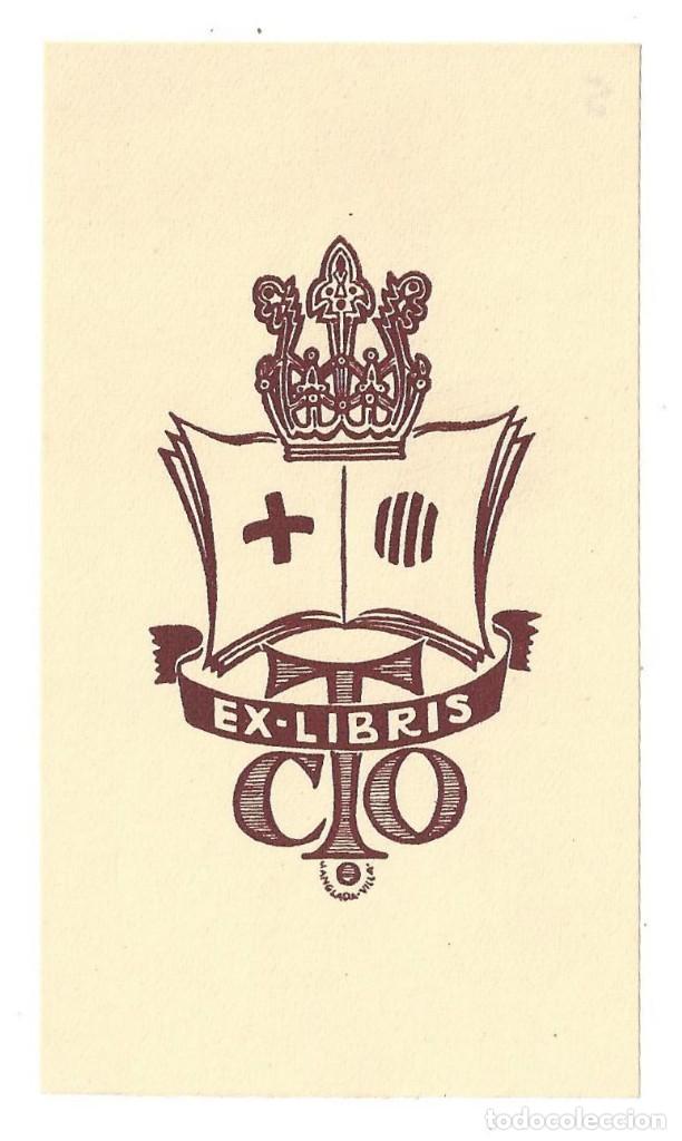Arte: EX- LIBRIS.- J. ANGLADA VILL&Aacute; - Foto 1