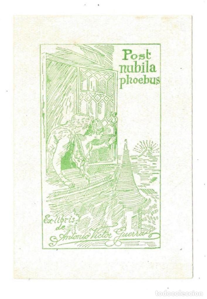 Arte: EX- LIBRIS.- ANTONIO VICTOR GUERRA - Foto 1