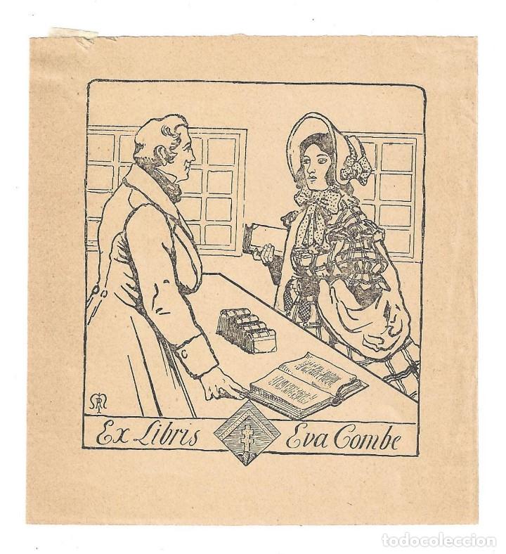 Arte: EX- LIBRIS.- EVA COMBE. A&Ntilde;OS 20 - Foto 1