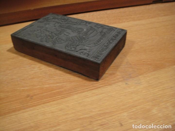 Arte: troquel placa de imprenta - exlibris de francisco azorin - Foto 3