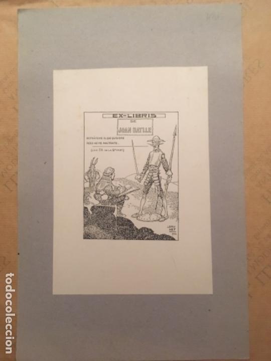 Arte: EX LIBRIS JOAN BATLLE, 1922, L BRU NET - Foto 1