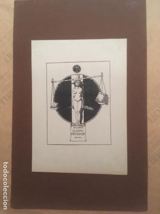Arte: EX LIBRIS CUSTAV KEYSSNER, DR PHIL - Foto 1