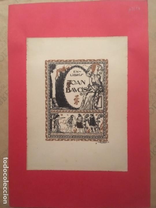 Arte: EX LIBRIS JOAN BAUCIS, A BULBENA, 1911 - Foto 1