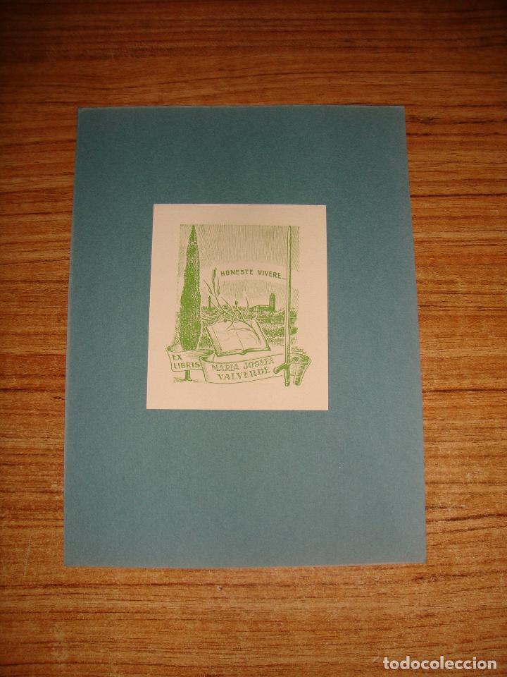 Arte: (ALB-TC-60) EXLIBRIS EX LIBRIS MARIA JOSEFA VALVERDE - Foto 1