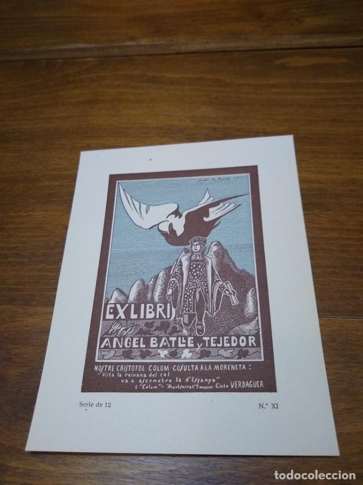 Arte: EX- LIBRIS MONTSERRAT, DIBUIXATS PER JOSEP DE RIQUER. - Foto 2