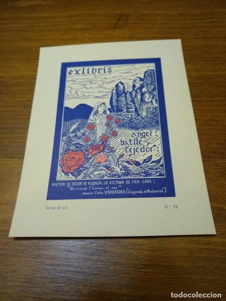 Arte: EX- LIBRIS MONTSERRAT, DIBUIXATS PER JOSEP DE RIQUER. - Foto 3