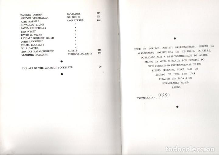 Arte: ARTISTI DELL EXLIBRIS IV (PORTO, 1978) CON 124 EXLIBRIS ORIGINALES ENCARTADOS - EDICIÓN NUMERADA - Foto 2 - 158555282