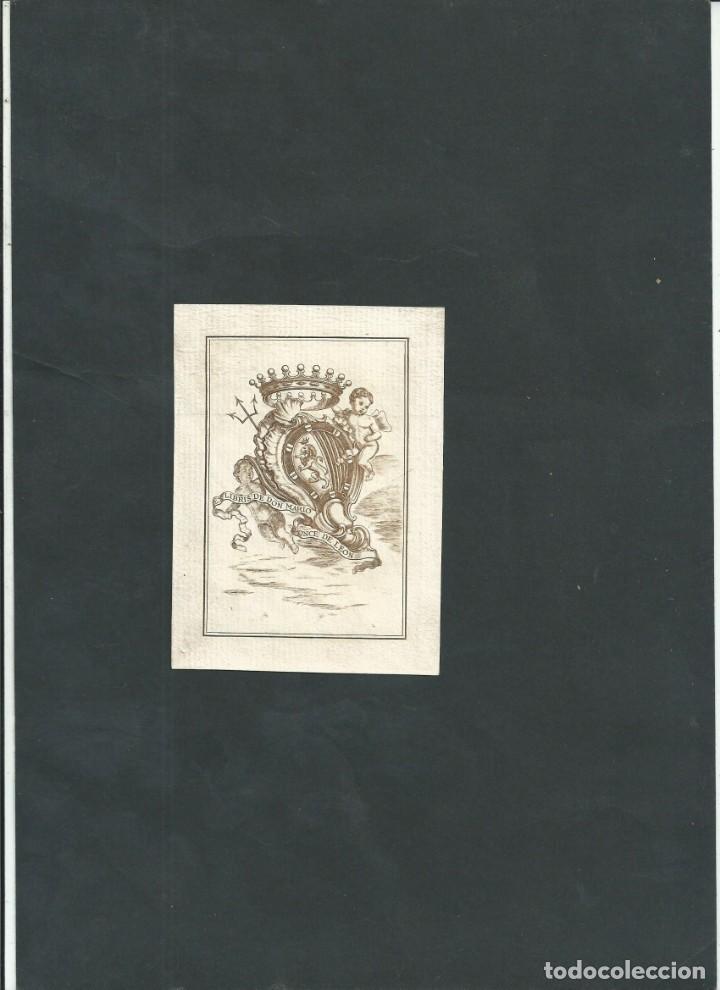 Arte: EX LIBRIS DE D. MARIO PONCE DE LEON (CONDE DE TRAVA) - Foto 1