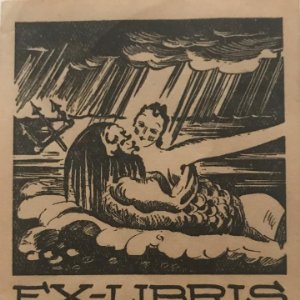 Ex-Libris C. Scheller 6,3x8,8 cm