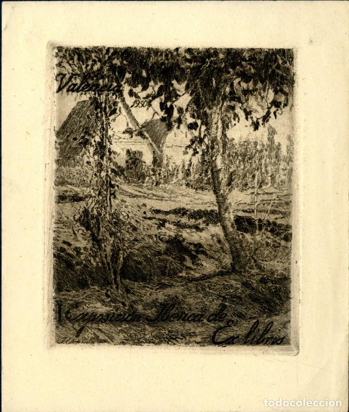 Arte: Esteve Botey. Ex libris Exposici&oacute;n Ib&eacute;rica de Ex Libris - Foto 1