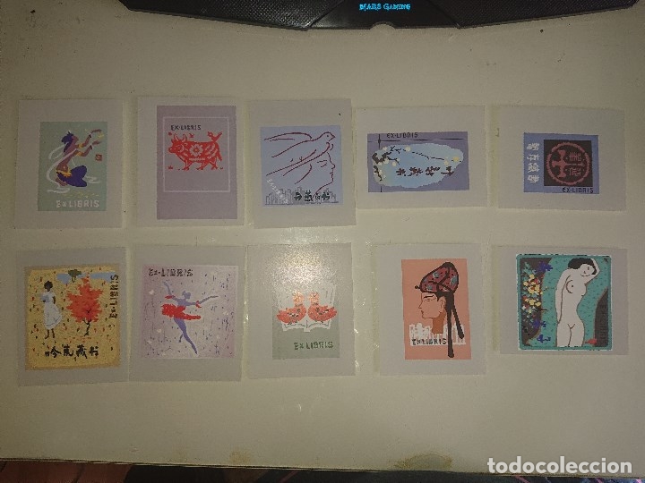 Arte: Lote de 10 exlibris en sobre - Foto 2