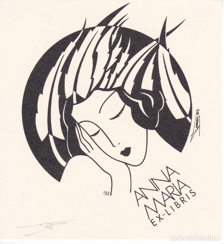 Arte: EX-LIBRIS DE ANNA MARIA DE TERESA COSTA - Foto 1