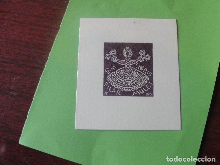 Arte: EX LIBRIS PARA PILAR MULET - IMPECABLE ESTADO - Foto 1