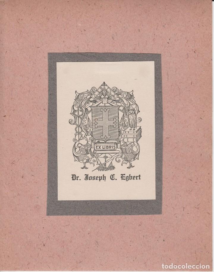 Arte: EX-LIBRIS DR.JOSEPH C.EGBERT - Foto 1
