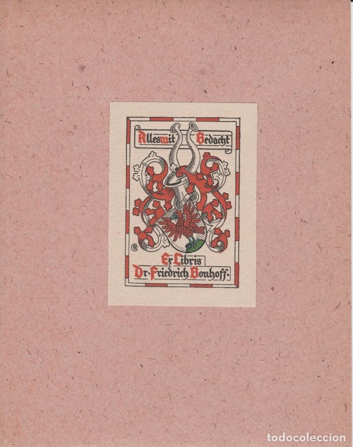 Arte: EX-LIBRIS DR.FRIEDRICH  BONHOFFER - Foto 1