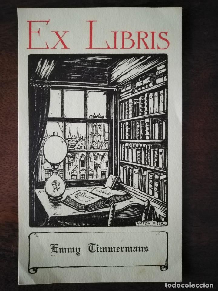 Arte: Exlibris Emmy Timmermans. 7 x 11,5 cms. Original. - Foto 1
