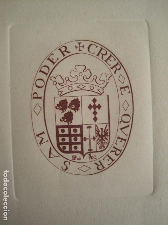 Arte: EX LIBRIS-PODER CRER E QUERER SAM-VER FOTOS-(X-2700) - Foto 2