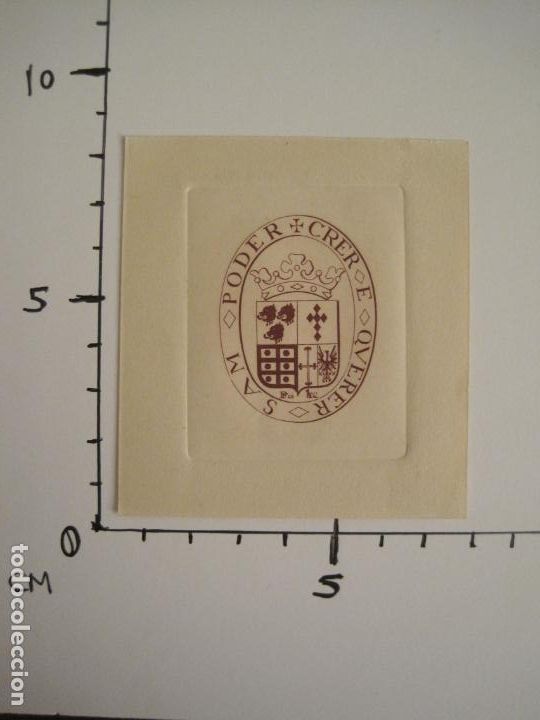 Arte: EX LIBRIS-PODER CRER E QUERER SAM-VER FOTOS-(X-2700) - Foto 4