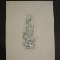 Arte: EX LIBRIS-GRABADO-ALPRESA-MANUEL BASSA I ARMENGOL-VER FOTOS-(X-2930). Lote 192184228