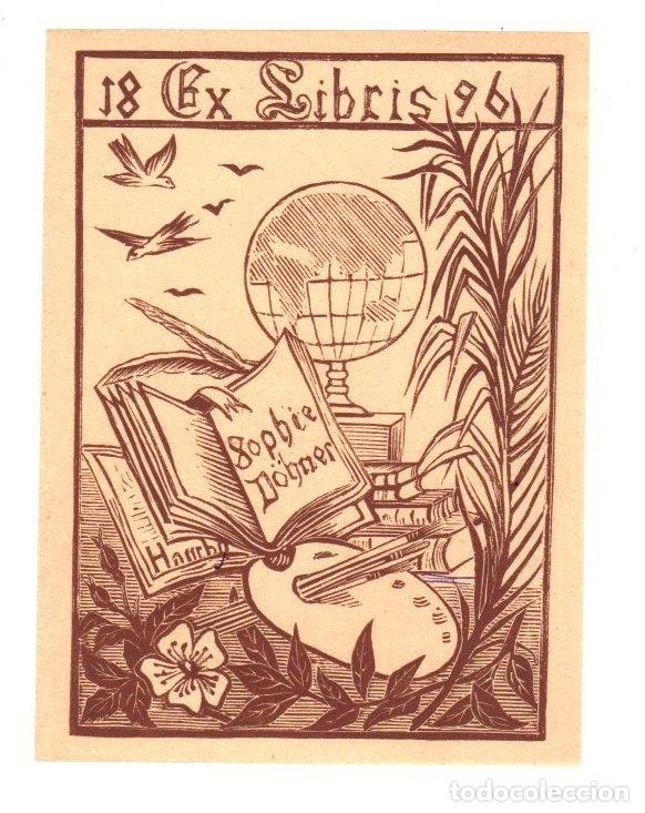 Arte: EXLIBRIS SOPHIE D&Ouml;HNER. ALEMANIA. 1896 - Foto 1