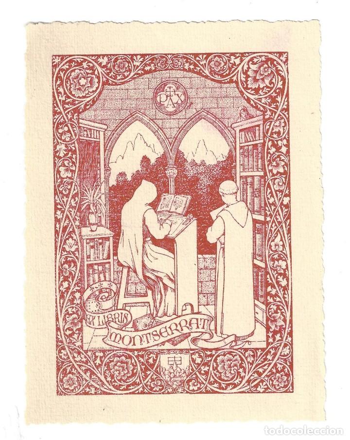 Arte: EX- LIBRIS.- MONTSERRAT. J. FIGUEROLA- 1920 - Foto 1